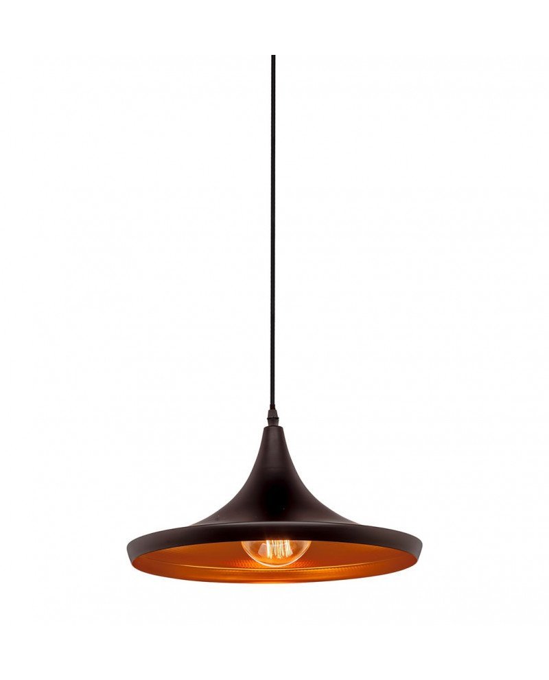 Lampada A Sospensione Vintage Industriale E27 In Metallo Nero - Plafoniera Retro Per Cucina E Soggiorno, 24x28 Cm