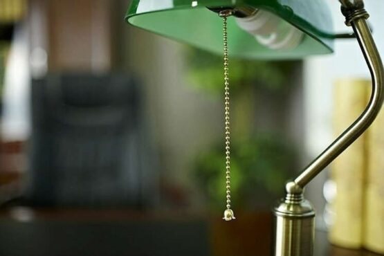 Lampada Ottone Churchill Verde in Illuminazione per Interni