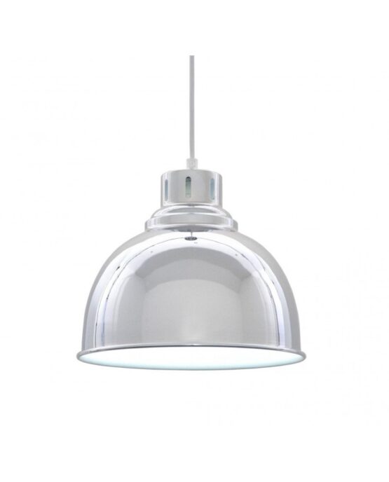 lampada cromata vintage industriale anni 50 design esclusivo