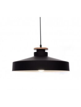 lampada a sospensione in metallo nero stile industirale