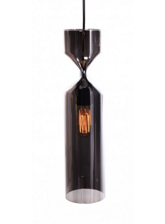 lampade vetro forma clessidra design