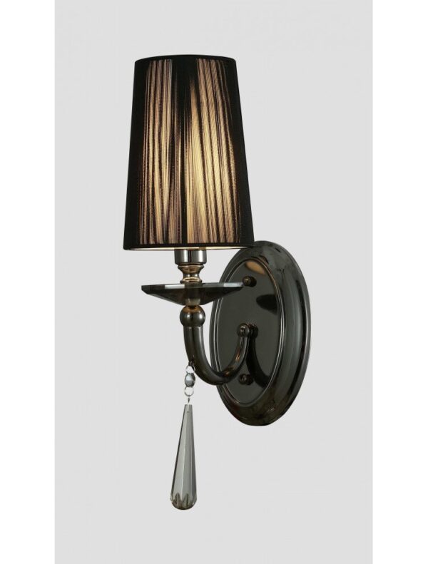 Applique classica per interni con paralume nero FABIONE