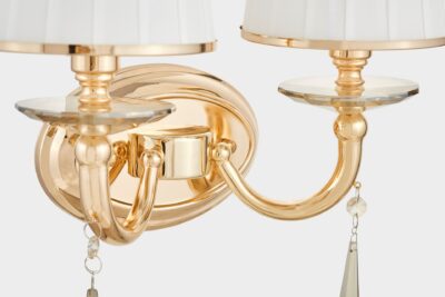  applique PER PARETE vintage bianca oro FABIONE