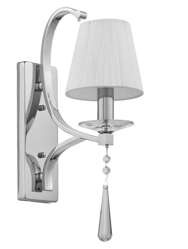 LDW 8810-1 applique a muro bianca con cristalli VENISIA