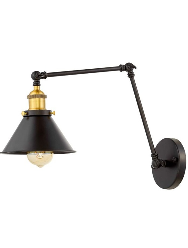 lampada da parete vintage industriale braccio flessibile GUBI