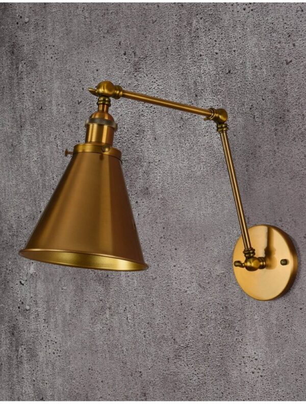 lampada a parete steampunk vintage industriale