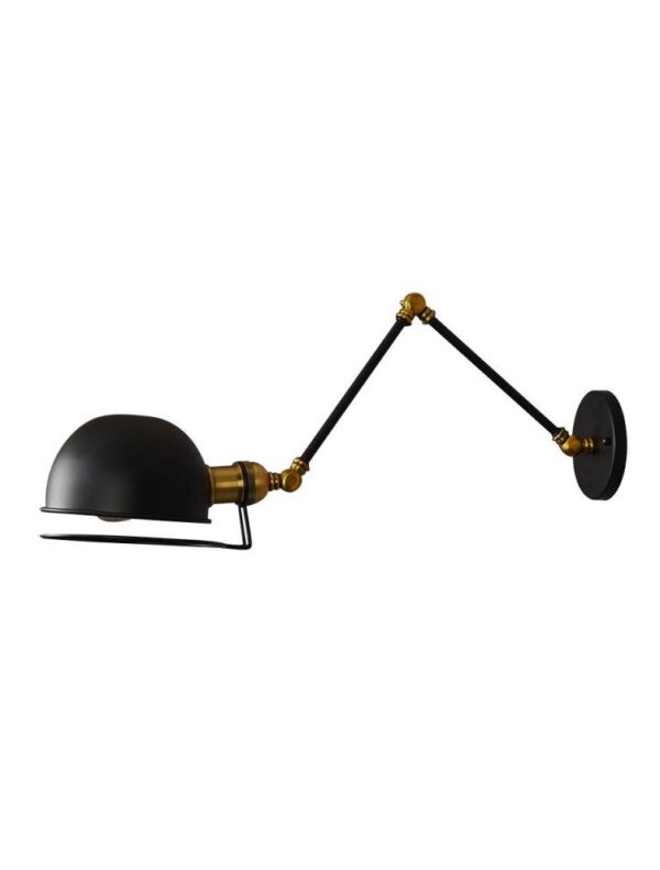 lampada da parete con braccio orientabile design vintage