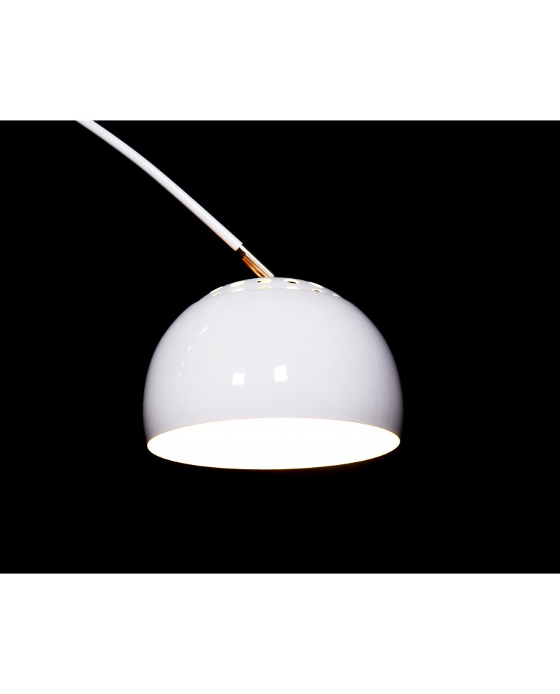 Lampada Da Terra Elegant Designs Madre E Figlia – Vetro Marmo Bianco, 2 Luci, Finitura Costiera – Altezza 180 Cm