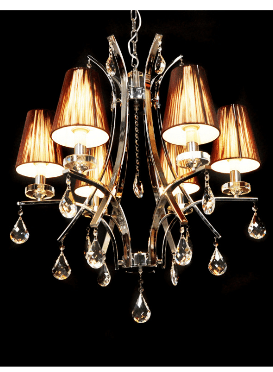 lampadario barocco moderno con cristalli