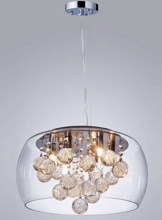 lampadario cristallo vetro moderno
