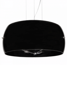 lampadario vetro nero moderno