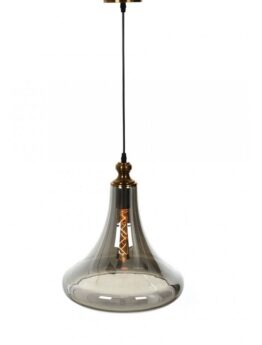 lampada a sospensione vintage industriale forma di campagna ottone