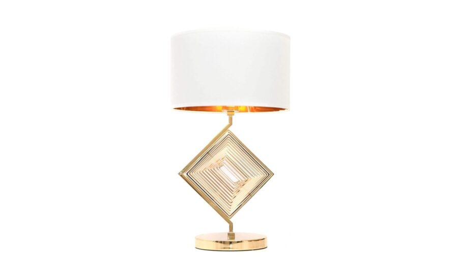 lampada tavolo elegante classica con paralume e oro