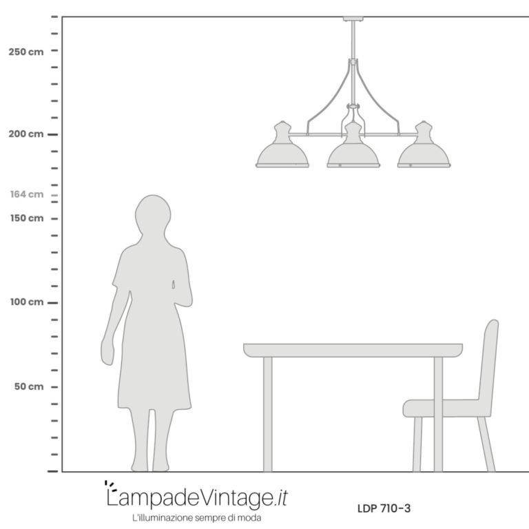 lampadario 3 luci metallo lunghezza cavo 