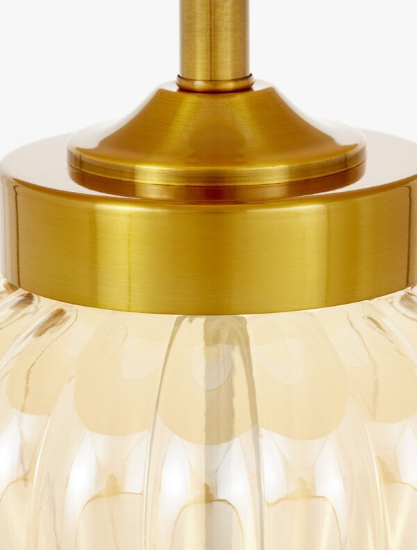 Lampada da NOTTE crema e ottone glamour MOLTENA