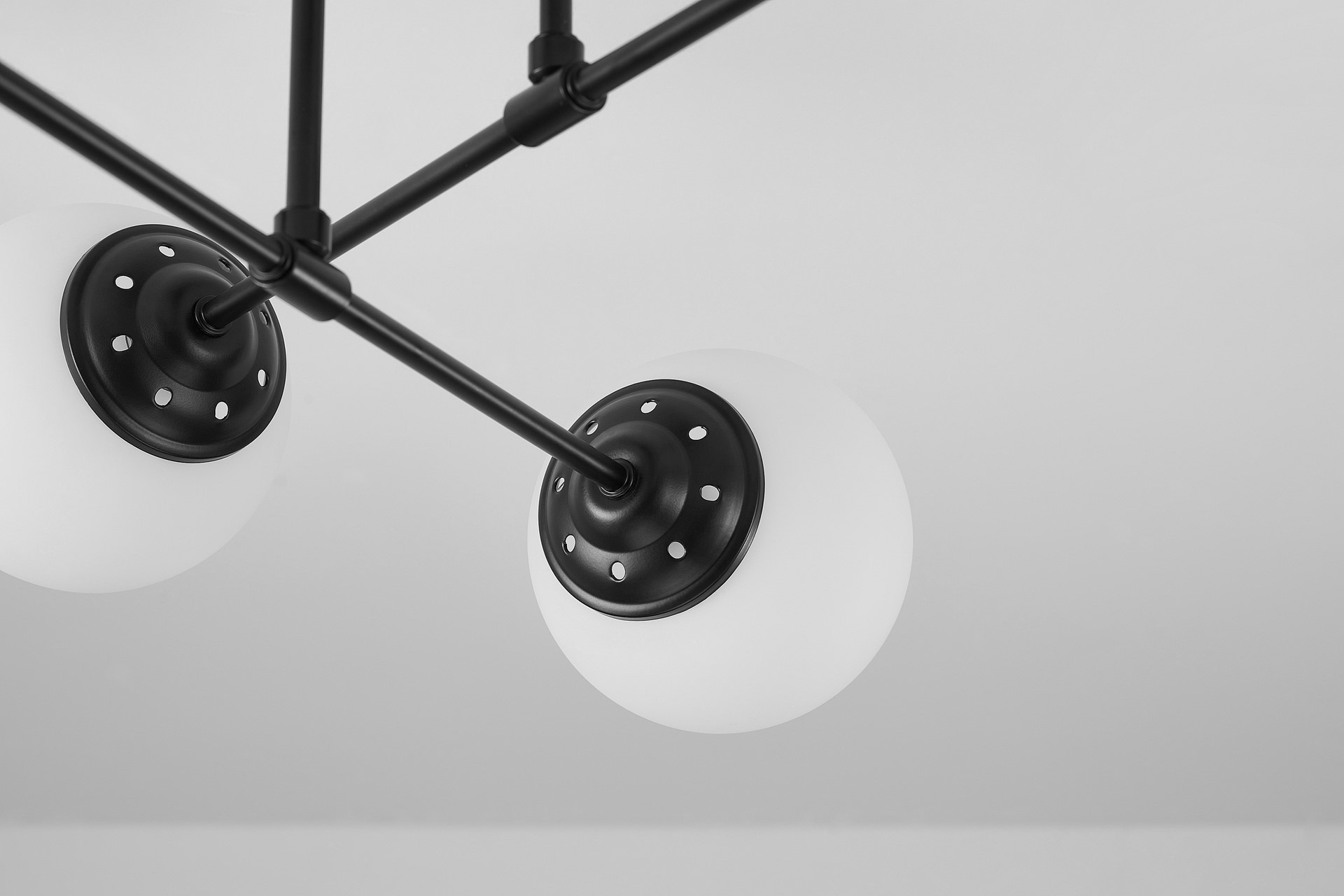 Lampada da soffitto moderna nera 6 punti luce FINO W6