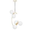 Lampadario Moderno A Tre Sfere Oro FINO W3 - 11
