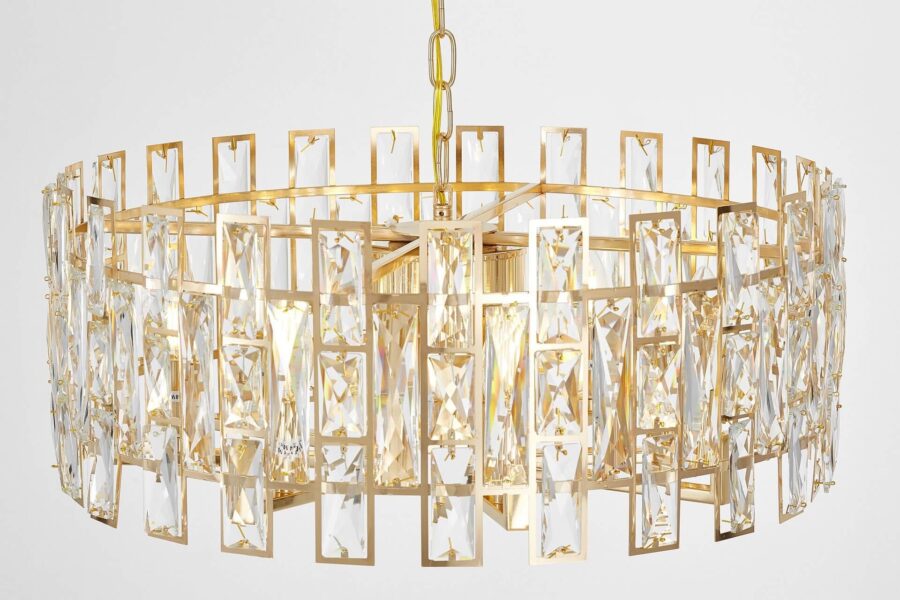 Lampadario in vetro di Murano e cristalli di Boemia
