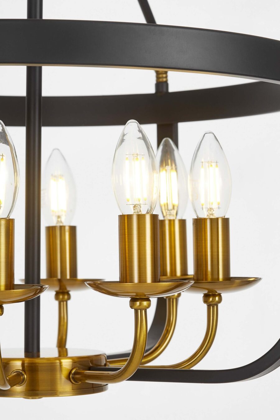 Lampadario Di Ottone Lucido Catena Foto Specchio Appeso 1 Metri Di