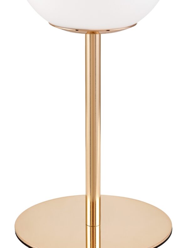 Lampada da comodino oro caldo a sfera FREDICA SLIM