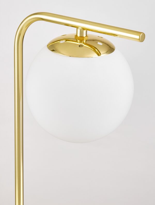 Lampada da notte a sfera dorata TESO W1