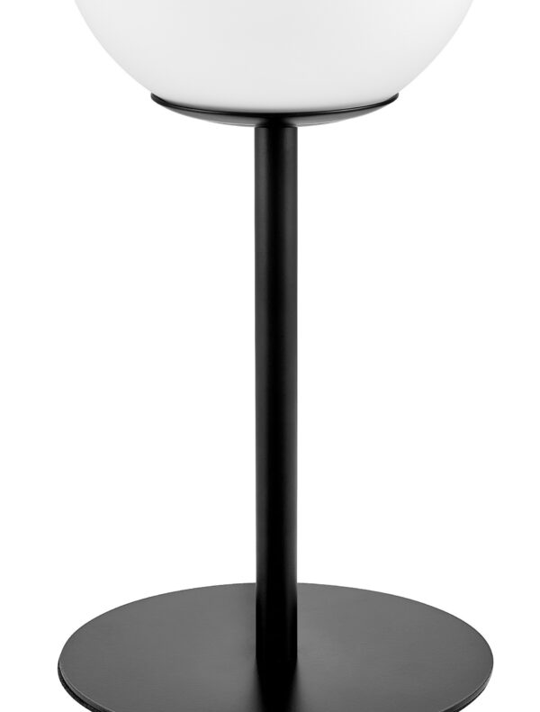 Lampada da tavolo a sfera nera FREDICA SLIM