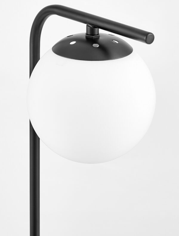 Lampada da tavolo nera a lampione TESO W1