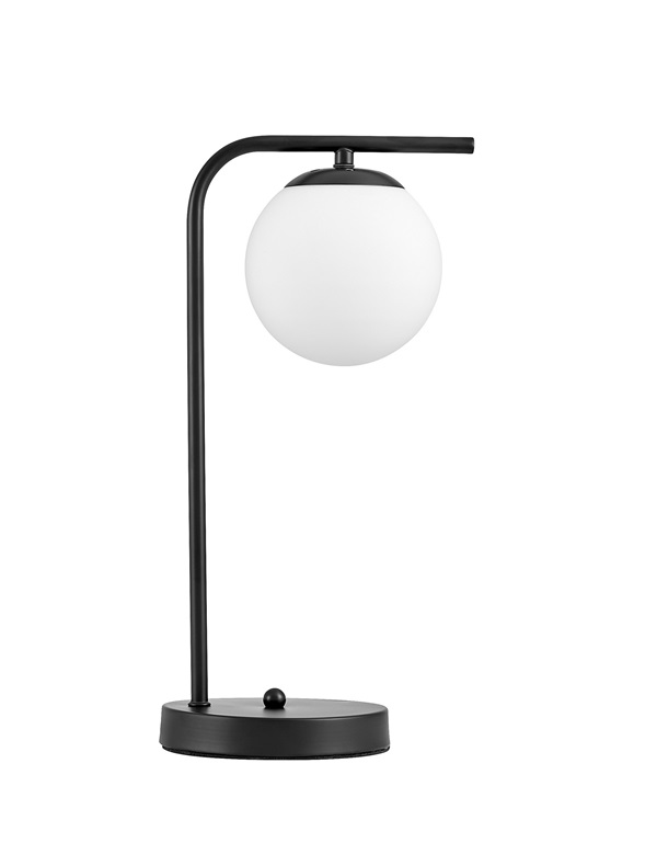 Lampada da tavolo nera a lampione TESO W1