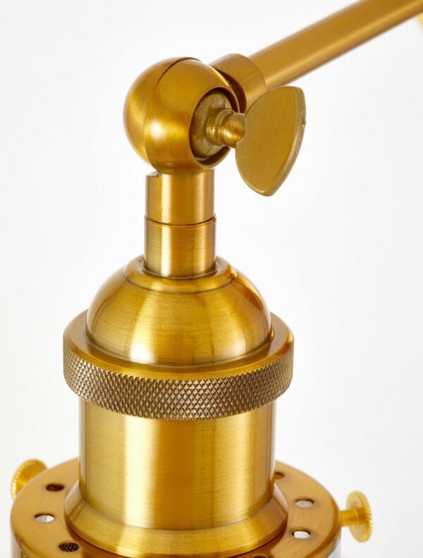 Lampada da parete vintage vetro e ottone NAVARRO
