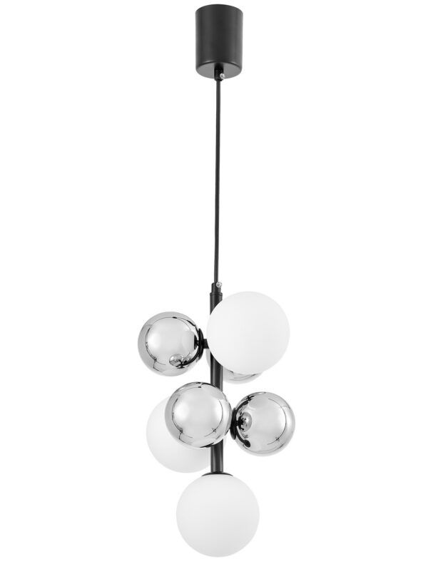 Lampada moderna camera da letto con paralumi a sfera SAONA W7