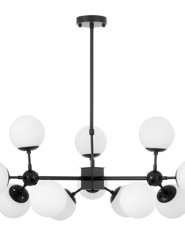 Lampadario a sfere nero ZODIAK W12
