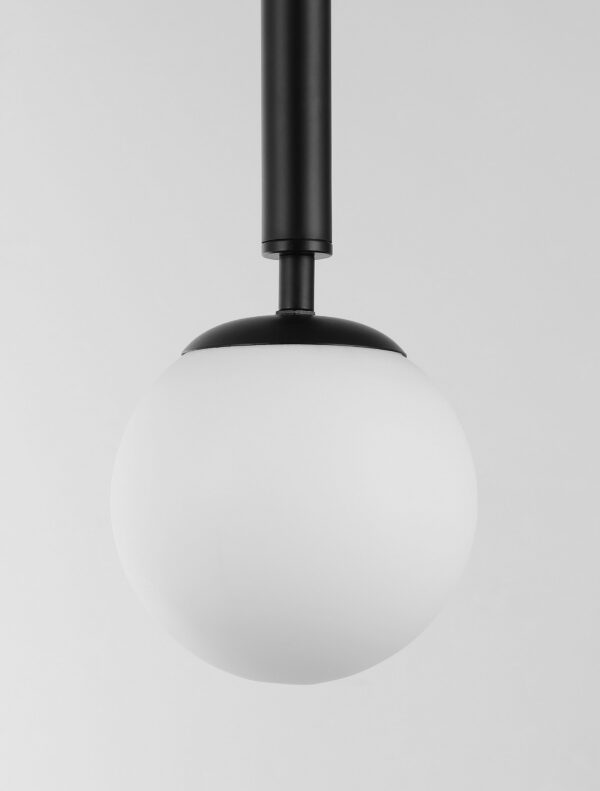Lampada a sospensione CAMERA DA LETTO a sfera nera LEDO W1