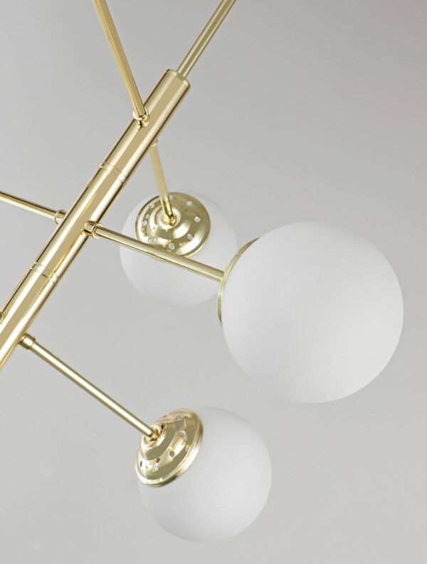 Lampada da soffitto a sfere oro FINO PRO W6