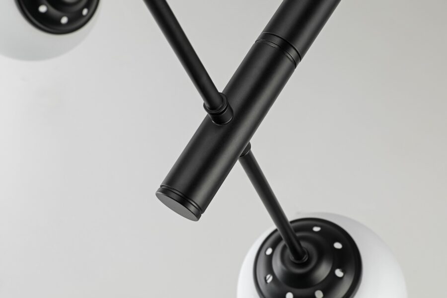 Lampada da soffitto nera FINO PRO W4