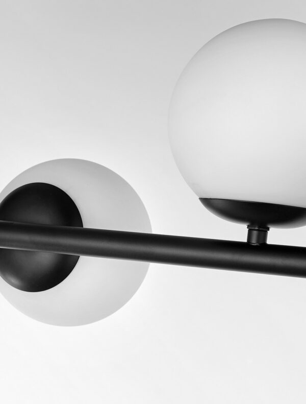 Lampadario 5 sfere nero moderno LEDO W5