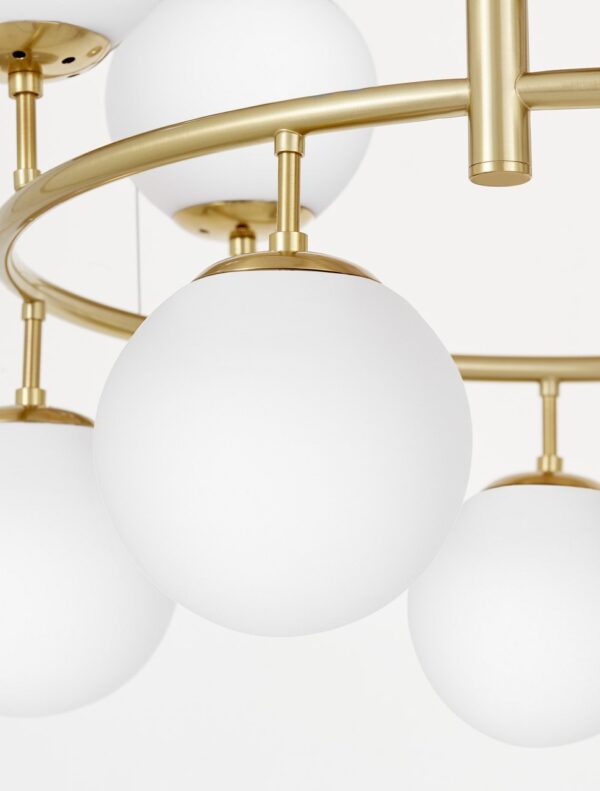 Lampadario a sfera ottone CEREDO NEO W10
