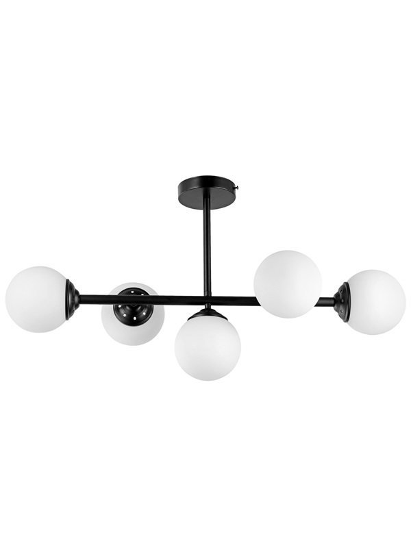 Lampadario sfere moderno nero FINO W5