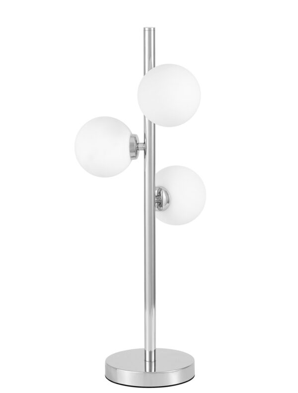 Lampada da TAVOLINO a sfera cromata MARSIADA W3