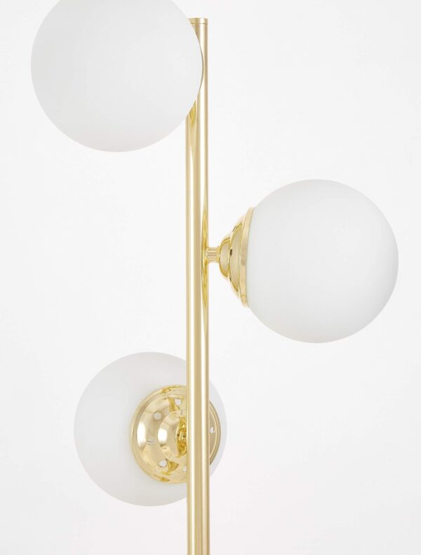 Lampada a terra a sfere oro FINO W3