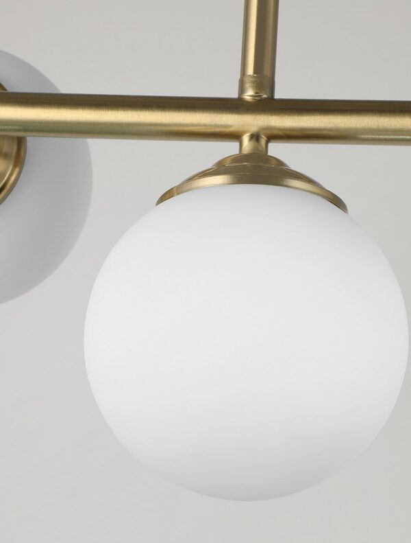 Lampadario a sfera moderno ottone FINO W5