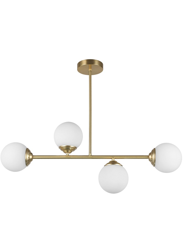 Lampadario a sfere ottone FINO W4