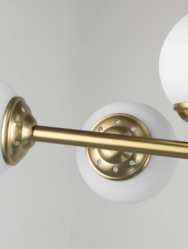 Lampadario a sospensione a ramo con sfere in ottone – FINO W8