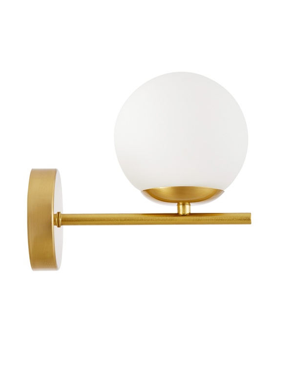 Applique ottone CON sfera LEDO W1