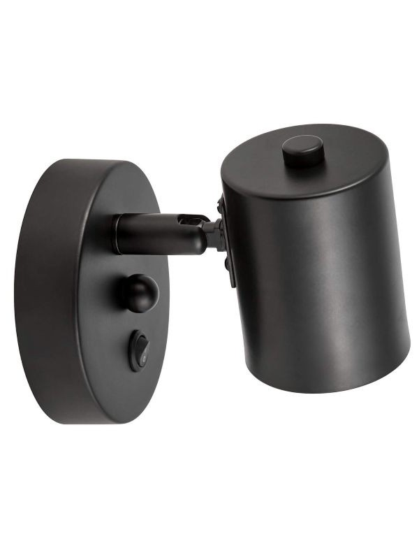 Applique a faretto nero moderno DORA W1