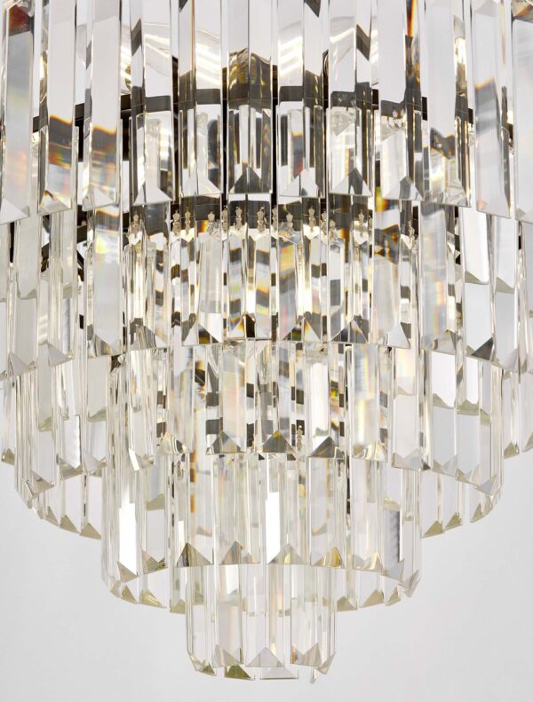 Lampadario a sospensione cristalli glamour nero CAPRIA D50