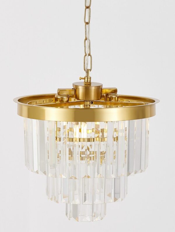 Lampadario con cristalli ottone CAPRIA D30