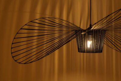 Lampadario moderno a sospensione nero SOMBRERO D120