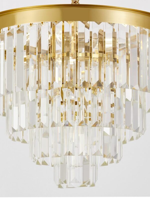 Lampadario ottone cristalli stile moderno CAPRIA D40