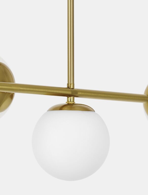 Lampada 3 sfere da soffitto ottone LEDO W3 LONG