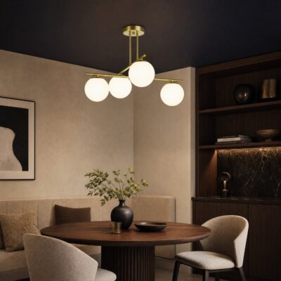 Lampada a sfera da soffitto ottone LEDO W4